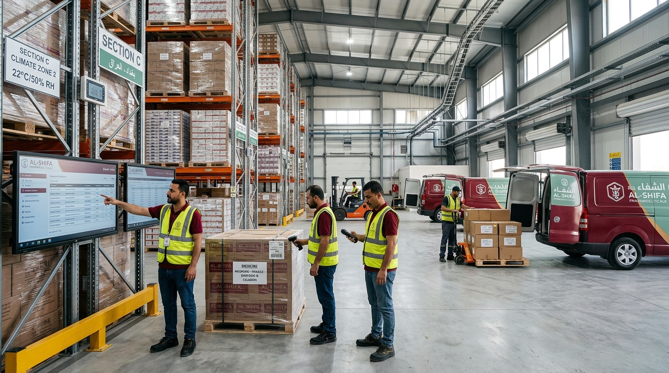 Wholesale pharmaceutical logistics and warehouse